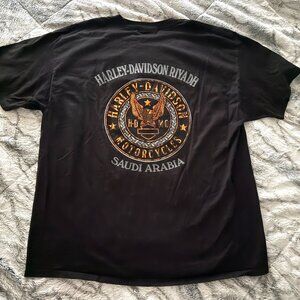 Rare Vintage Harley-Davidson Riyadh Saudi Arabia Dealer Tee (XL)